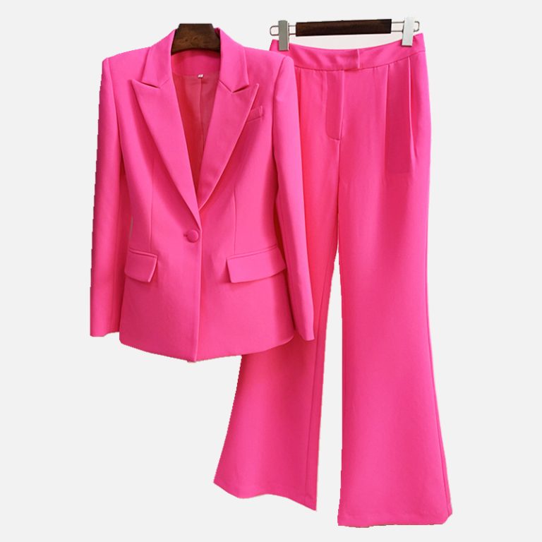 Deep Pink Blazer Set D061 - Women's Dress Shop. Bandage Dress, Bodycon ...